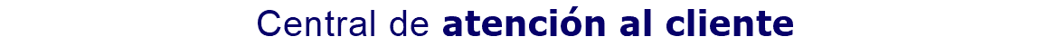 central de atención al cliente